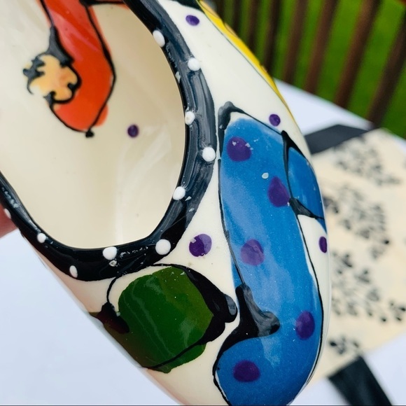 Vintage Robin Sterling Neiman Marcus rainbow 2003 Chips & Dip stiletto set - Picture 11 of 16